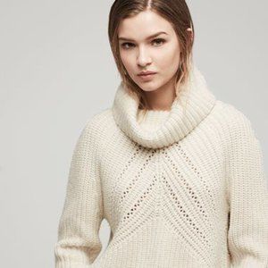 rag & bone - Cece Funnel Neck Pullover - Cream, Small